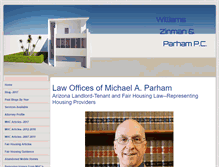 Tablet Screenshot of michaelparhamlaw.com